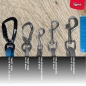 Preview: EASYLONG Hundeleine TWIST - M - 2,5m - hellblau mit schwarzen Punkten